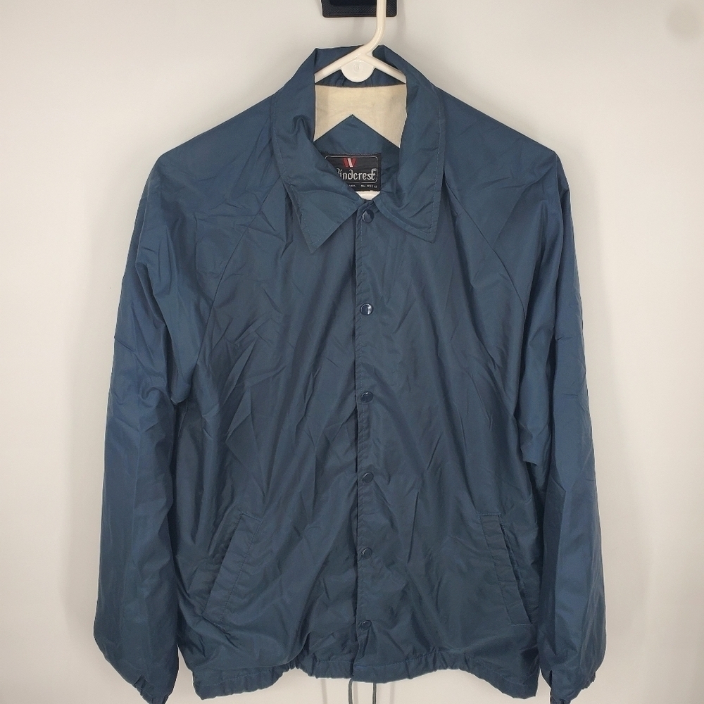 Vintage Windcrest Light Windbreaker Men Size Medium Navy Blue - Picture 7 of 9